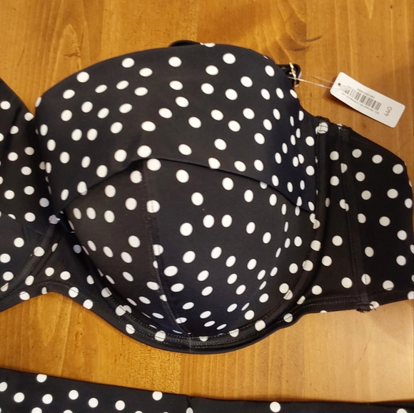 NEW NWT AdoreMe Plus Size Sprinkled Spots Print 2 Piece Bikini - Picture 4 of 9